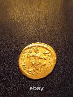 Très Rare JUSTIN II SOLIDUS OR de 575 578 Apr. J. C Sous Constantinople