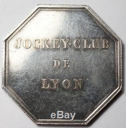 Tres Rare Jeton Argent Du Jockey-club De Lyon