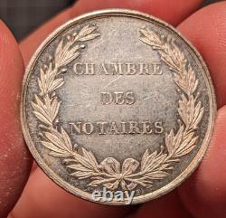 Très Rare Jeton De Notaire De Fontainebleau Lerouge 137 Abeille + Argent