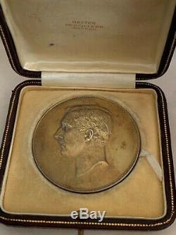 Très Rare Médaille Albert 1er 1927 Belge + Écrin argent Silver Medal L@@K