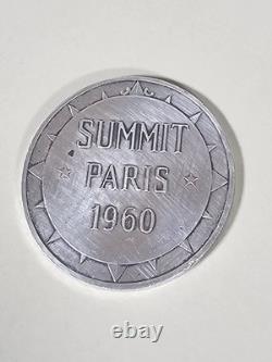 Tres Rare Médaille De Reconnaissance Dwight D Eisenhower 38 mm