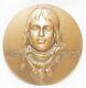 Tres Rare Medaille En Bronze General Marceau Par Christiane Idoux 1983