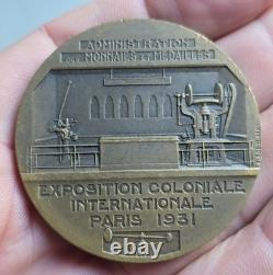 Très Rare Médaille Exposition coloniale de Paris 1931, Administration par Robin