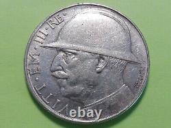 Très Rare Monnaie Argent 20 Lire Vitt. E. III 1928 R. Italie A Voir Sup+