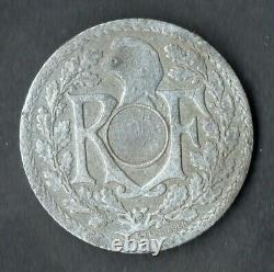 Tres Rare Monnaie Fautee De 10 Centimes Lindauer De 1941 @ Non Perce / Non Troue