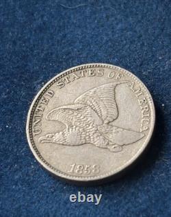 Très Rare! One Cent Flying eagle 1858 USA