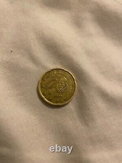 Très Rare, Pièce de 20 centimes d'euro, Espagne M (Cervantès), 1999
