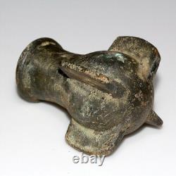 Tres Rare Tête De Masse Médiévale En Bronze Vers 1400 Ad Intacte 729