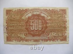 Tres Rare Tresor Billet 500 F Marianne Lettre N Rare Vf 11/3