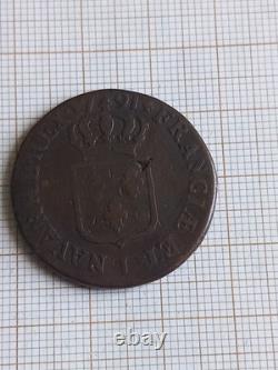 Très Rare Variété Sol à l'écu 1791. I. LIMOGES (avec 2 Points Sous le D)