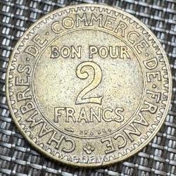 Très Très Belle Piece De 2 Francs 1927 Commerce (1317) La Plus Rare
