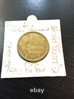 @ (Très Très RARE) 50 Francs Guiraud 1950 (Listel Large) @