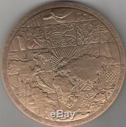 Très belle médaille Française en bronze Ministère de L'Outre-Mer MDP (RARE)