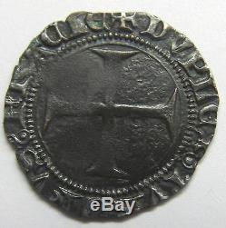 Très belle monnaie Charles VII Double Tournois Troyes Rare