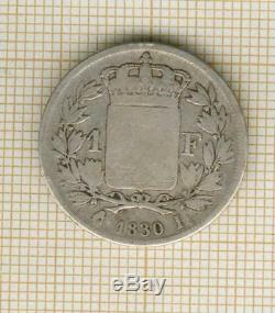 Très rare! 1 franc Charles X 1830 I Limoges, la + rare de tte la série
