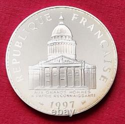 Très rare 100 francs 1997 Panthéon en Argent qualité BE FDC envoi LR2