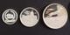 Tr&egrave;s Rare 3 Monnaies E. A. U. Argent Pur Um Al Qavain 1970 Be/proof &eacute;dit&eacute; 2050 Ex