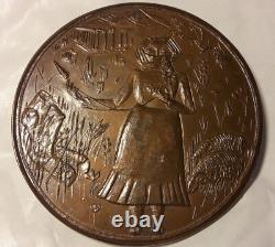 Très rare 88mm médaille Grèce GREECE grecque medal bronze