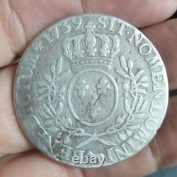 Très rare Ecu Louis XV 1739 Pau R4