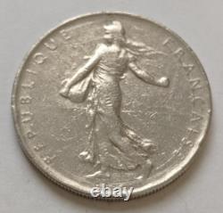 Très rare Pièce de 1 Franc RF Semeuse de 1961 SPL cercles int. Revers & avers