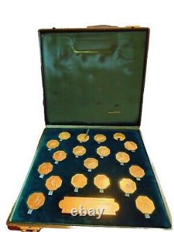 Très rare coffret de jetons de voeux en bronze, collection de Mr Maurice Druon