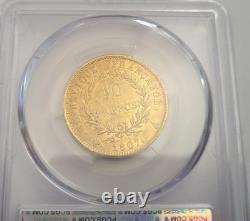 Très rare et superbe pièce de 40 francs 1807 A Napoleon I PCGS AU53 non laurée