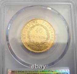 Très rare et superbe pièce de 40 francs or 1807 M Napoleon I PCGS AU53