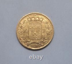 Très rare et très belle pièce de 20 francs or 1828 Lille Charles X