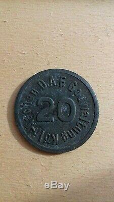 Très rare jeton de cantine DAF nazi allemand WW2 deutsche token