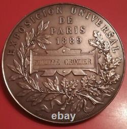 Très rare médaille Expo Universelle de Paris 1889 ARGENT TOP