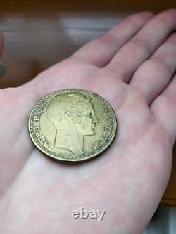 Très rare pièce de monnaie de 20 francs Turin 1929 ESSAI en Cupro-Aluminium