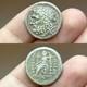 Très Rare Pièce De Monnaie Grecque Ancienne En Argent Avec Image Roi