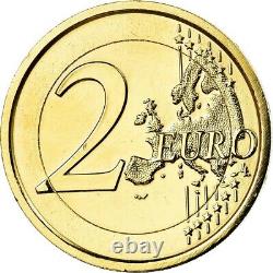 Tres rare pièce doré de 2 euro commemorative Italie 2011 UNC
