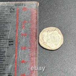 Très rare pièce unique de monnaie grecque ancienne avec face Alexandre pièce