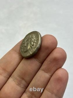 Très unique et rare pièce de monnaie grecque ancienne Thessalie Larissa