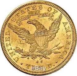 USA 10 Dollars 1891 CC Carson City Splendide SPL/MS++ très rare état very rare