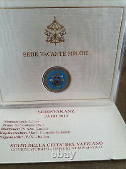 Vatican Sede Vacant 2013 2 Euro Colorise Tres Rare